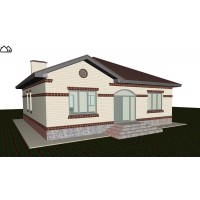 Проект одноэтажного дома ПМ2-112