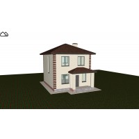 Проект двухэтажного дома ПМ1-82