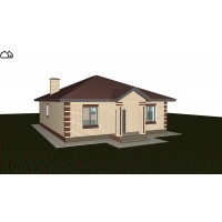 Проект одноэтажного дома ПМ1-101
