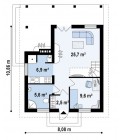Проект двухэтажного дома ПД1-30